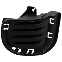 Front, Driver Side Fog Light Cover, For Models Without Fog Lights, Textured Black, CAPA Certified