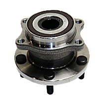 Rear, Driver or Passenger Side Wheel Hub, With Bearing, 5 x 4.5 in. Bolt Pattern, All Wheel Drive