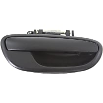Front, Passenger Side Exterior Door Handle, Textured Black, Without Key Hole