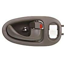 Front or Rear, Passenger Side Beige Interior Door Handle, With door lock button, Sport Utility