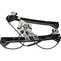 Front, Driver Side Window Regulator, Power, With One Touch Feature