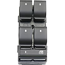 Front, Driver Side Window Switch, Black, without Memory Mirrors, 6 Cyl., 3.6L Engine