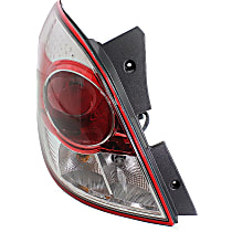 Driver Side Tail Light, With bulb(s), Halogen, Clear and Red Lens, Red Line Model
