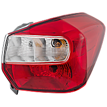 Passenger Side Tail Light, With bulb(s), Halogen, Clear and Red Lens, Wagon