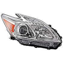 Passenger Side Headlight, Without bulb(s), Halogen, Clear Lens