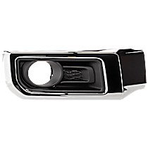 Front, Passenger Side Fog Light Trim, For Models With Chrome Trim, Without Nightshade Edition, Primed