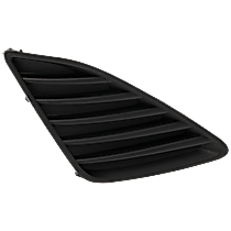 Front, Passenger Side Fog Light Cover, Black