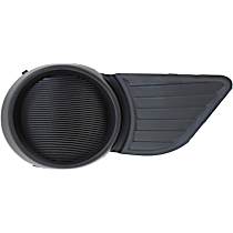 Front, Passenger Side Fog Light Cover, Black