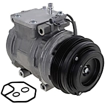 A/C Compressor, With Clutch, 4-Groove Pulley, 2.4L/2.7L Engine