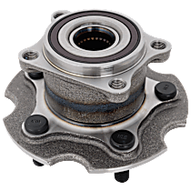 Rear, Driver or Passenger Side Wheel Hub, 5 Lugs, with Bearing, 5 x 4.5 in. Bolt Pattern