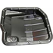 Transmission Pan, Black, Steel