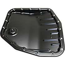Transmission Pan, 4 Cyl., 1.8L Engine, Black, Steel, Front Wheel Drive