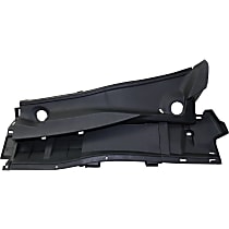 Driver Side Wiper Cowl Grille, Textured Black