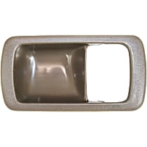 Front or Rear, Driver Side, Interior, Door Handle Trim, Plastic,  Primed