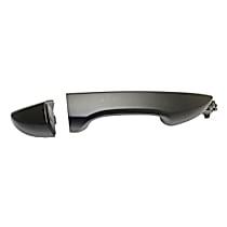 Rear, Passenger Side Smooth Black Exterior Door Handle, Without Key Hole