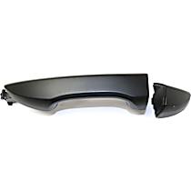 Rear, Driver Side Smooth Black Exterior Door Handle, Without Key Hole