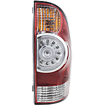 Passenger Side Tail Light, With bulb(s), LED, Clear Lens