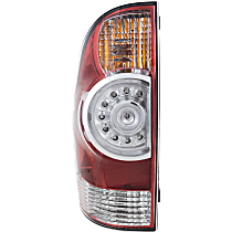 Driver Side Tail Light, with Bulb, LED, Clear Lens