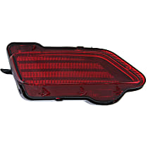 Rear, Driver Side Bumper Reflector