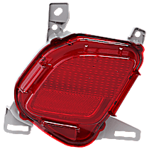 Rear, Driver Side Bumper Reflector