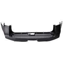 Rear Primed Bumper Cover, For Models Without Chrome Insert and Lower Cover