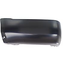 Rear, Driver Side Bumper End, For Models Without Fender Flares, Primed, Steel