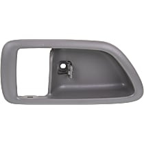 Front or Rear, Passenger Side, Interior, Door Handle Trim, Plastic, Gray