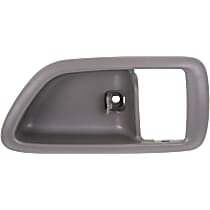 Front or Rear, Driver Side, Interior, Door Handle Trim, Plastic, Gray