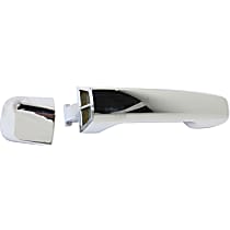 Front, Passenger Side Exterior Door Handle, Chrome, Without Key Hole
