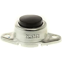 REPU502501 Horn Button - Steel Shell, Flat Surface Mounting, Chrome Plated, Plastic Button