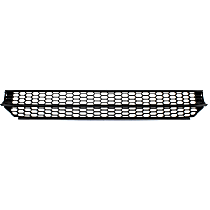 Front, Center Bumper Grille, Textured Gray