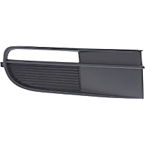 Front, Passenger Side Fog Light Cover, Black, For Models Without Foglamps and Chrome Molding