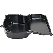 Transmission Pan, Black, Steel