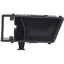 Front or Rear, Driver Side Interior Door Handle, Textured Black, Without Door Lock Hole