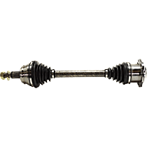 Front, Driver Side Axle Assembly, Automatic and Manual Transmission
