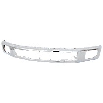 Front Bumper, Chrome, With Fog Light Holes, Without Side Cover Holes, Except Raptor Model