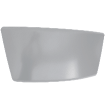 Front, Passenger Side Bumper, Painted Gray, Base Model