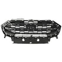 Grille Assembly, Textured Dark Gray Shell and Insert, CAPA CERTIFIED