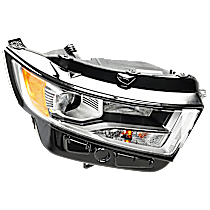 Passenger Side Halogen Headlight, With bulb(s), For Models Without Sport Appearance Package, OE Replacement, CAPA Certified