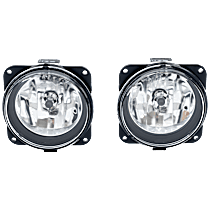 Front, Driver and Passenger Side Halogen Fog Light, With bulb(s), OE Replacement