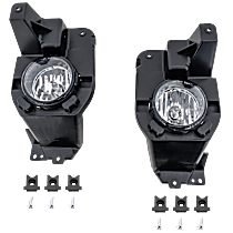 Driver and Passenger Side Fog Lights, with Bulbs, Halogen, with Fog Light Bezel