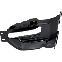 Front, Driver Side Fog Light Trim, Textured Black, CAPA CERTIFIED
