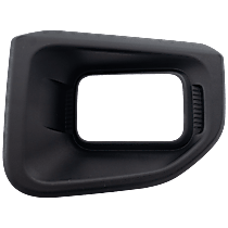 Front, Driver Side Fog Light Trim, Textured Black
