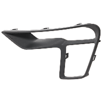Front, Driver Side Fog Light Trim, Black