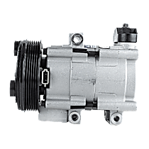 A/C Compressor, With Clutch, 6-Groove Pulley, 6 Cyl 4.2L