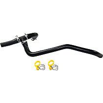 Heater Hose - Black, Rubber, Single, Direct Fit, Sold individually