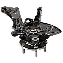 Front, Passenger Side Steering Knuckle, With Bearing, With Dust Shield