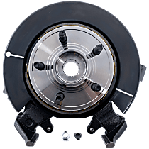 Rear, Driver Side Steering Knuckle, With Bearing, With Dust Shield