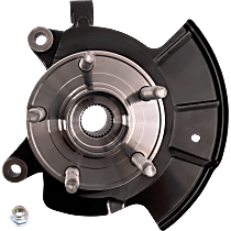 Front, Driver Side Steering Knuckle, With Bearing, With Dust Shield