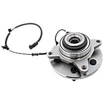 Front, Driver or Passenger Side Wheel Hub, Four Wheel Drive, 6 Lugs, With Bearing, 4WD